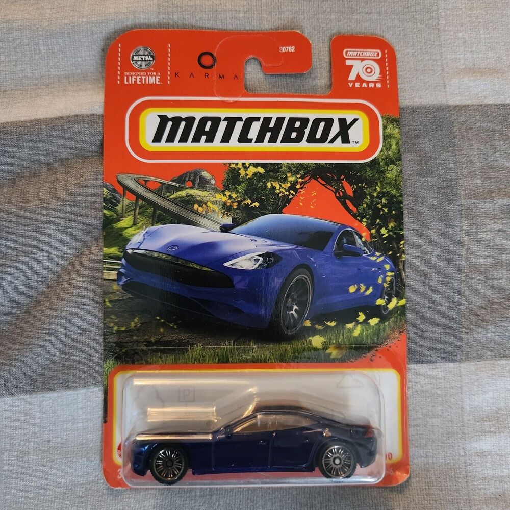 Matchbox Karma GS-6 Metalflake Dark‎ Blue 70 Years - Picture 2 of 4